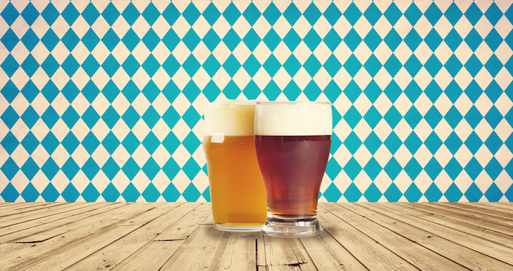 Two pints of London craft beer