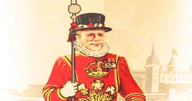 The Famous Beefeater branding seen on every bottle of gin