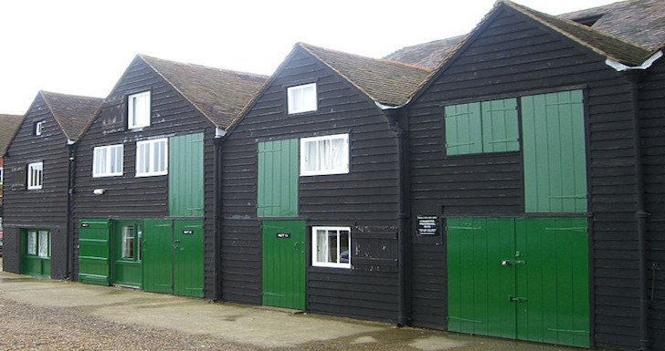 Fisherman's Huts Whitstable Kent