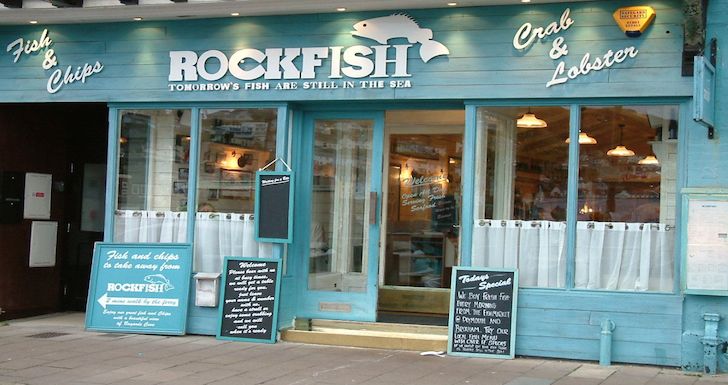 Exterior of Rockfish Dartmouth Mitch Tonks' seafood restaurant 