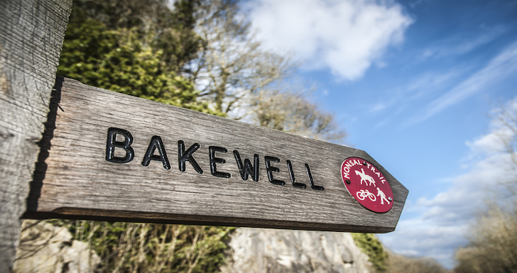 Monsal Trail Sign To Bakewell