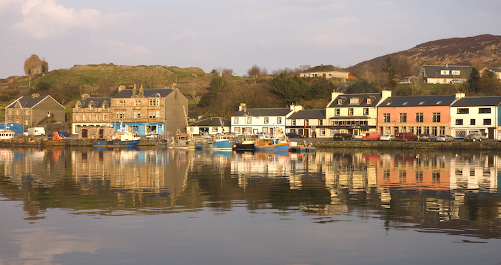 Fishing harbour on the Scottish seafood trail
