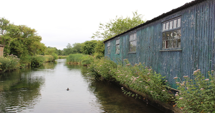 The River Wye and craft studios at Caudwell Mill
