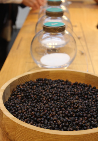 Juniper berries in a bowl