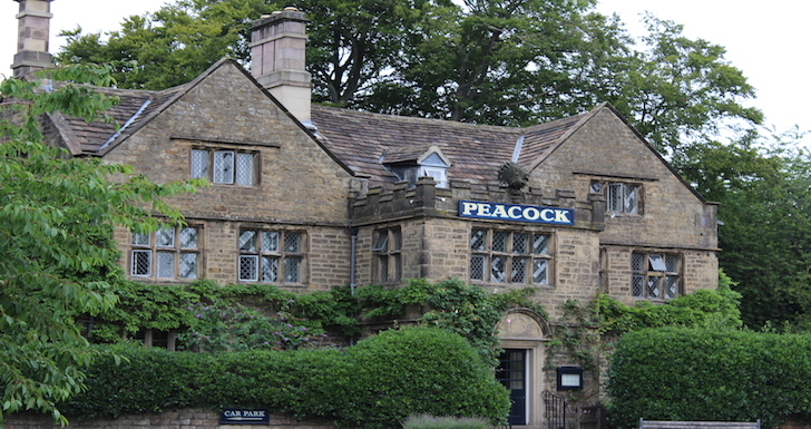 The Peacock at Rowsley, an old manor house built in 1652.