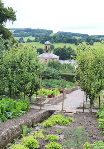 The Vegetable Garden at Chatsworth House in the Peak District 