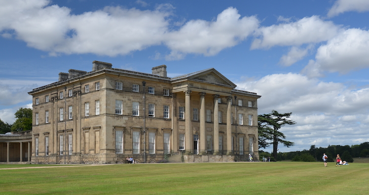 Attingham Hall and front lawn