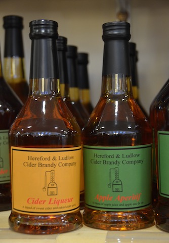 Bottles of Cider Liqueur from Hereford and Ludlow Cider Brandy Company