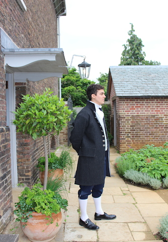 Costumed Guide Georgian Dress Outside Royal Kitchens Kew