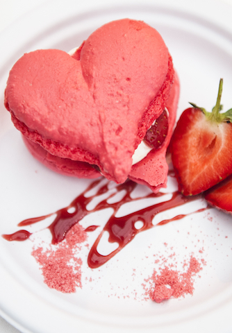 Strawberry Mousse dessert at Taste of London