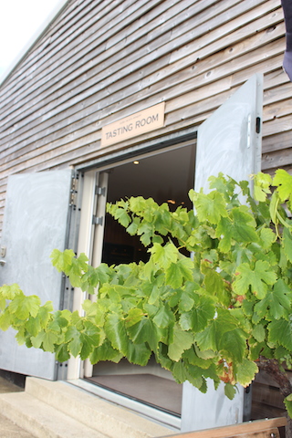 The tasting room at Hush Heath vineyard