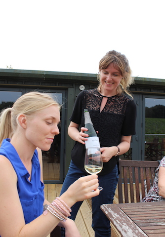 Wine tasting Bolney vineyard Sussex