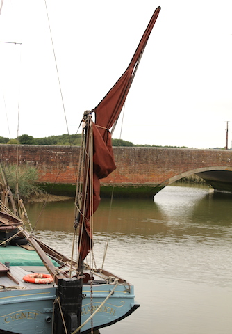 Old Suffolk Sailing Boat on River Alde