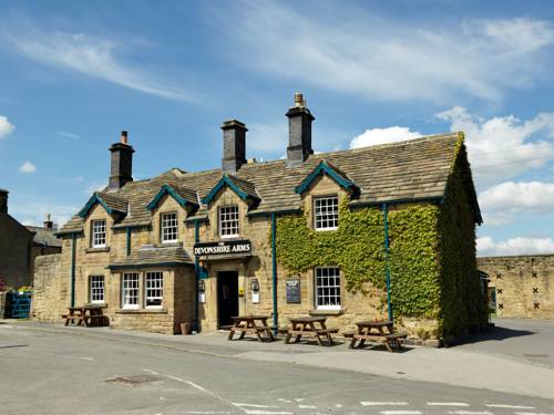 Exterior of The Devonshire Arms Pub Pilsley Peak District