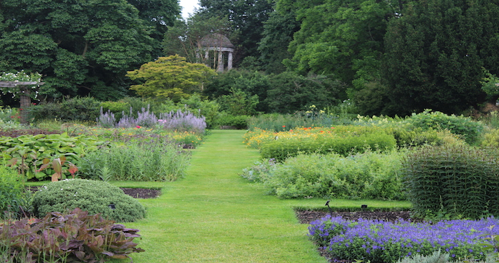 Flower borders at Kew Gardens London