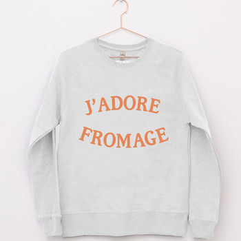 J'adore fromage grey sweatshirt