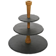 slate and wood cheese tower