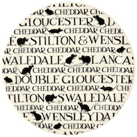 Decorative emma bridgewater cheese plate