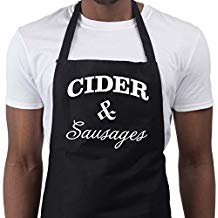 Cider and Sausages novelty apron