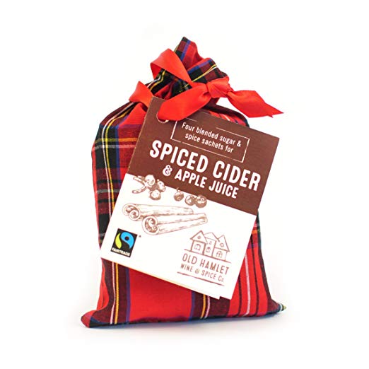 Tartan sachet mulled cider spices