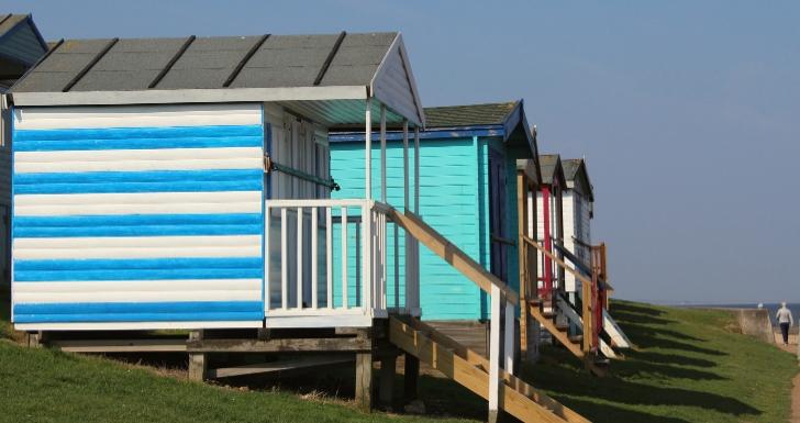 Whitstable beach huts Kent