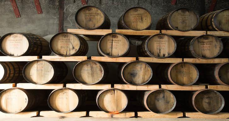 Oak barrels Somerset Cider Brandy Company