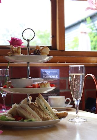 Champagne Afternoon Tea experience Shawsgate Vineyard Suffolk